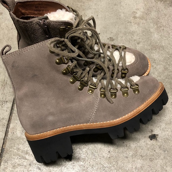 NEW Jeffrey Campbell Lace Up Hiker Boot - Picture 7 of 9